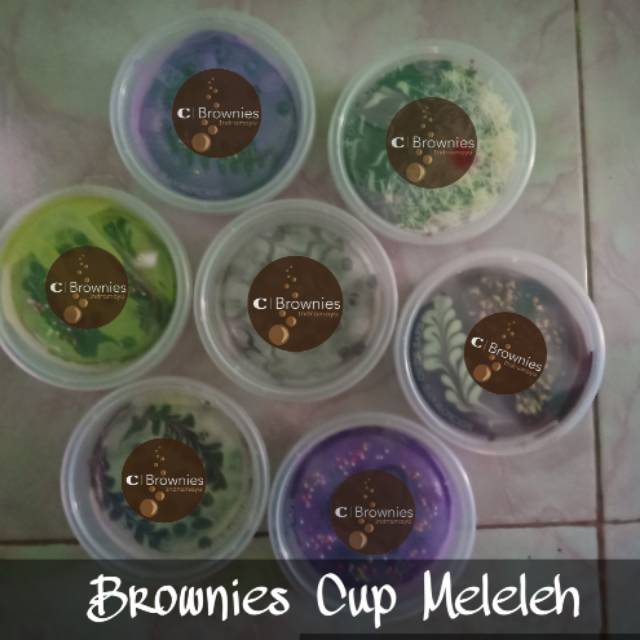 

Brownies meleleh cup