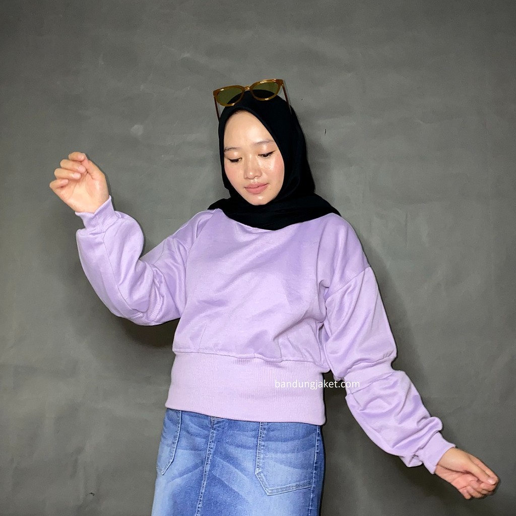 Cordel Croop Sweater II Sweater Croop Model ZARRA Terbaru