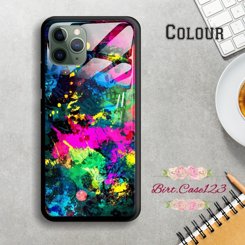 Back case glass COLOUR Realme C1 C2 C3 U1 2 2 Pro 3 Pro 5 5i 5s Pro 6 Pro X Xt C11 C15 c12 7 BC1381