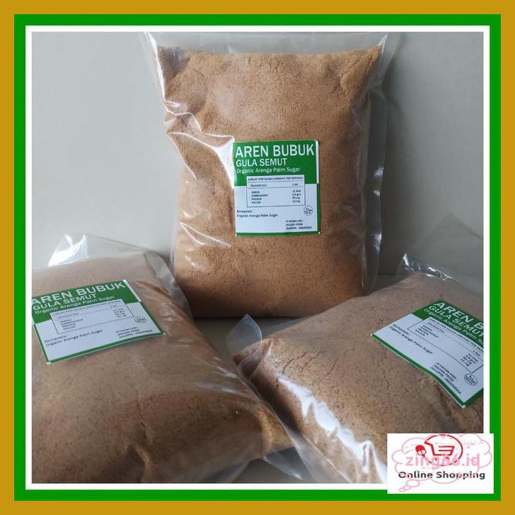 

4R6Ey46- 1000Grm / 1 Kg Gula Aren Bubuk Organik Palm Sugar Gula Semut Organik R7Eye59-