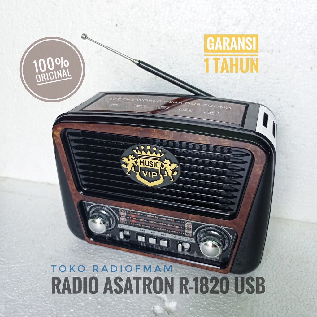 Radio FM Klasik Asatron R 1820 USB 100% ORI