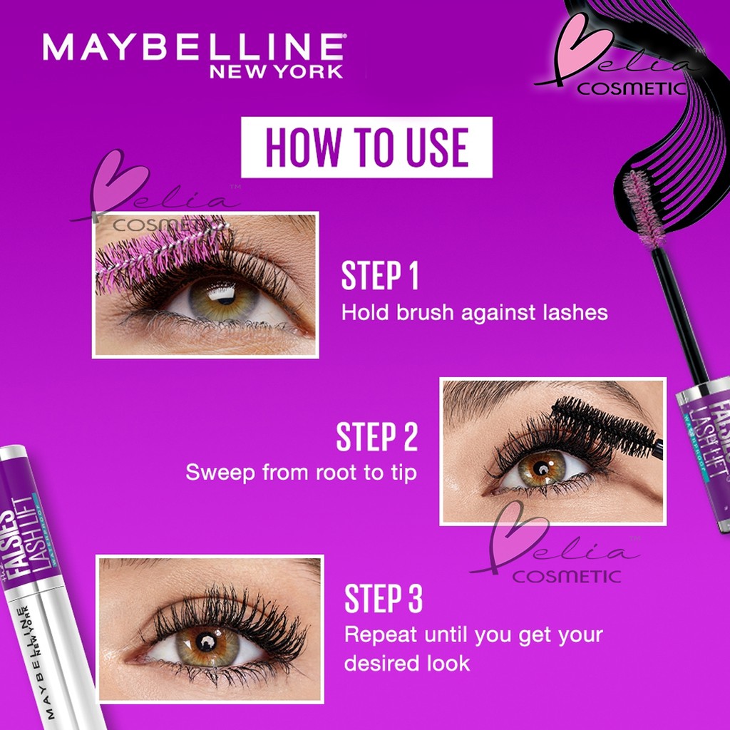 ❤ BELIA ❤ MAYBELLINE The Falsies Lash Lift Waterproof Mascara (✔️BPOM)