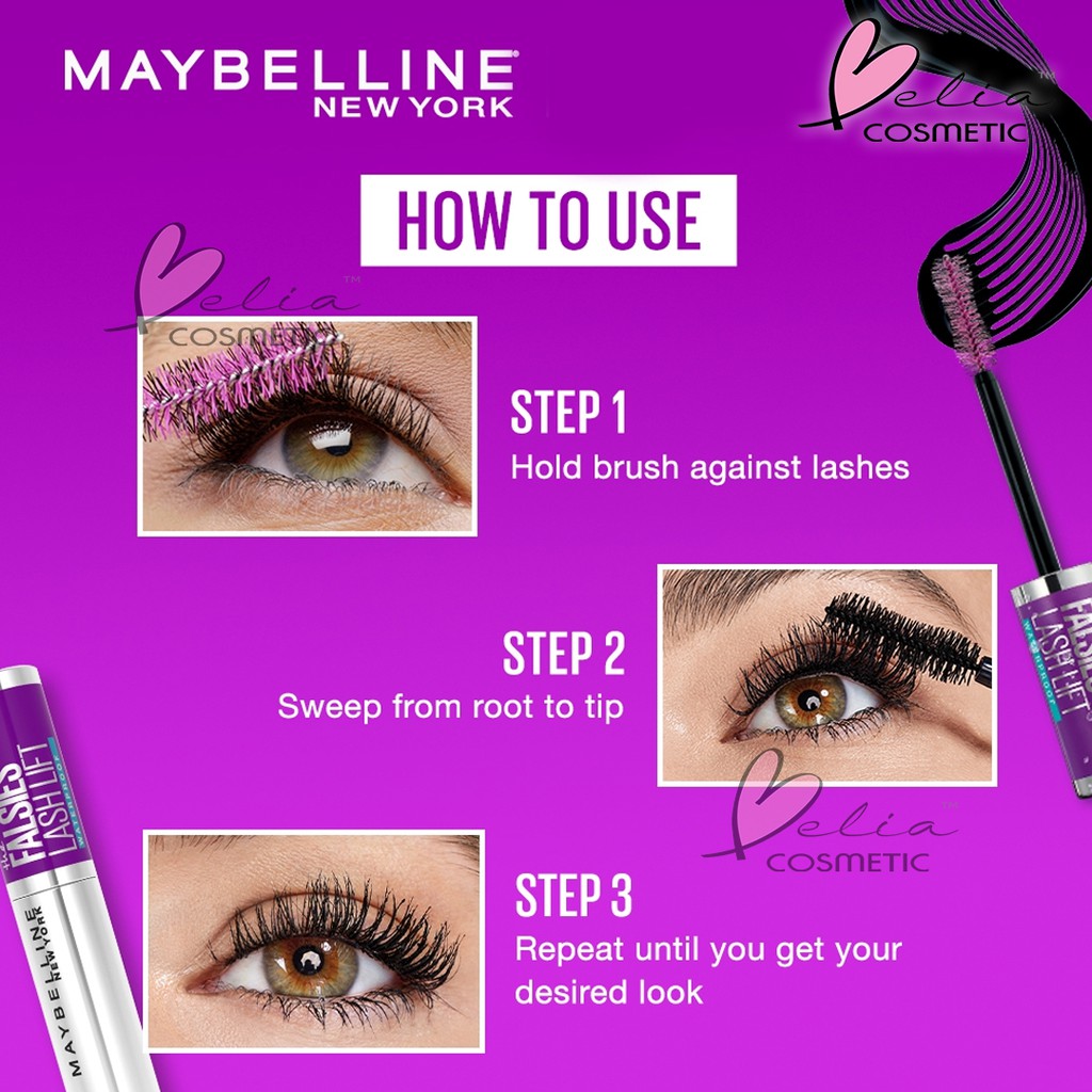 ❤ BELIA ❤ MAYBELLINE The Falsies Lash Lift Waterproof Mascara (✔️BPOM)