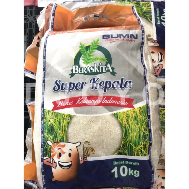 Beras Kita Super Kepala 10 Kg Bulog Indonesia