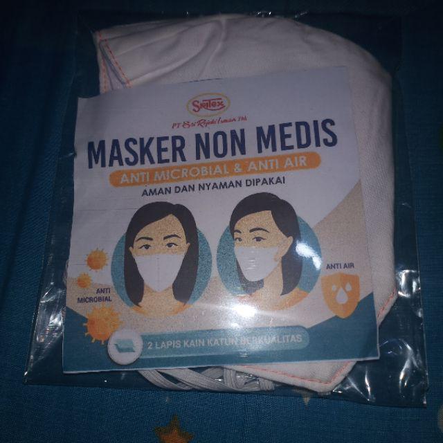 Ready Stok Masker Non Medis Sritex Anti Bacterial Air Bisa Dicuci Ulang