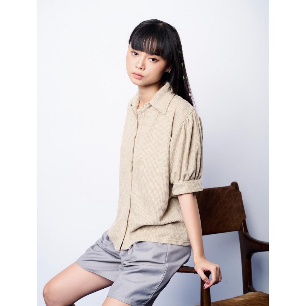 PAMASE - JOLENE KNIT TOP [SOYBEAN]