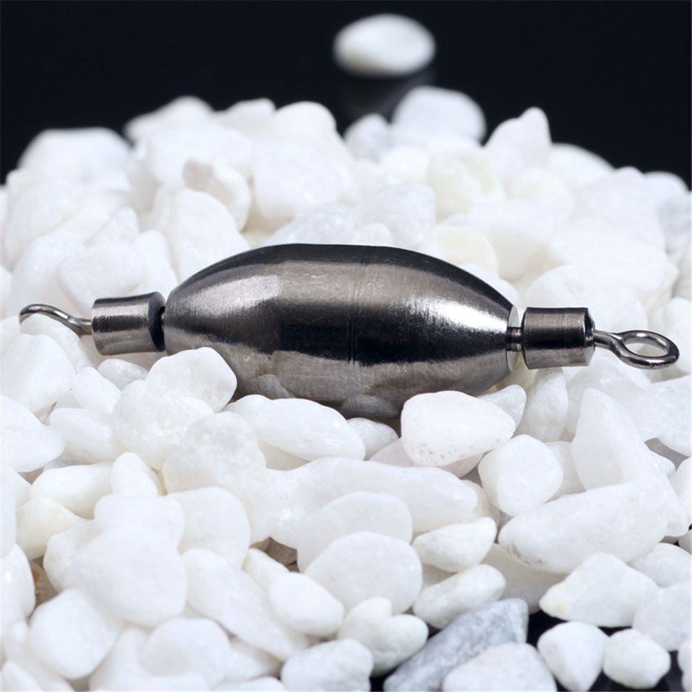 REBUY 5Pcs Fishing Tools Lead Sinker Connecting Connector Sinkers Counterweight Swivels Rolling Fishing Swivels Durable Metal Tackle Accessories