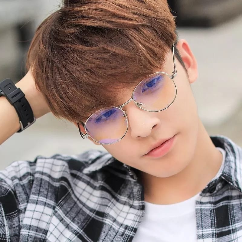 (COD) Kacamata Antiradiasi Metal Eyewear Fashion Korea Pria / Wanita MALL SHOPPING