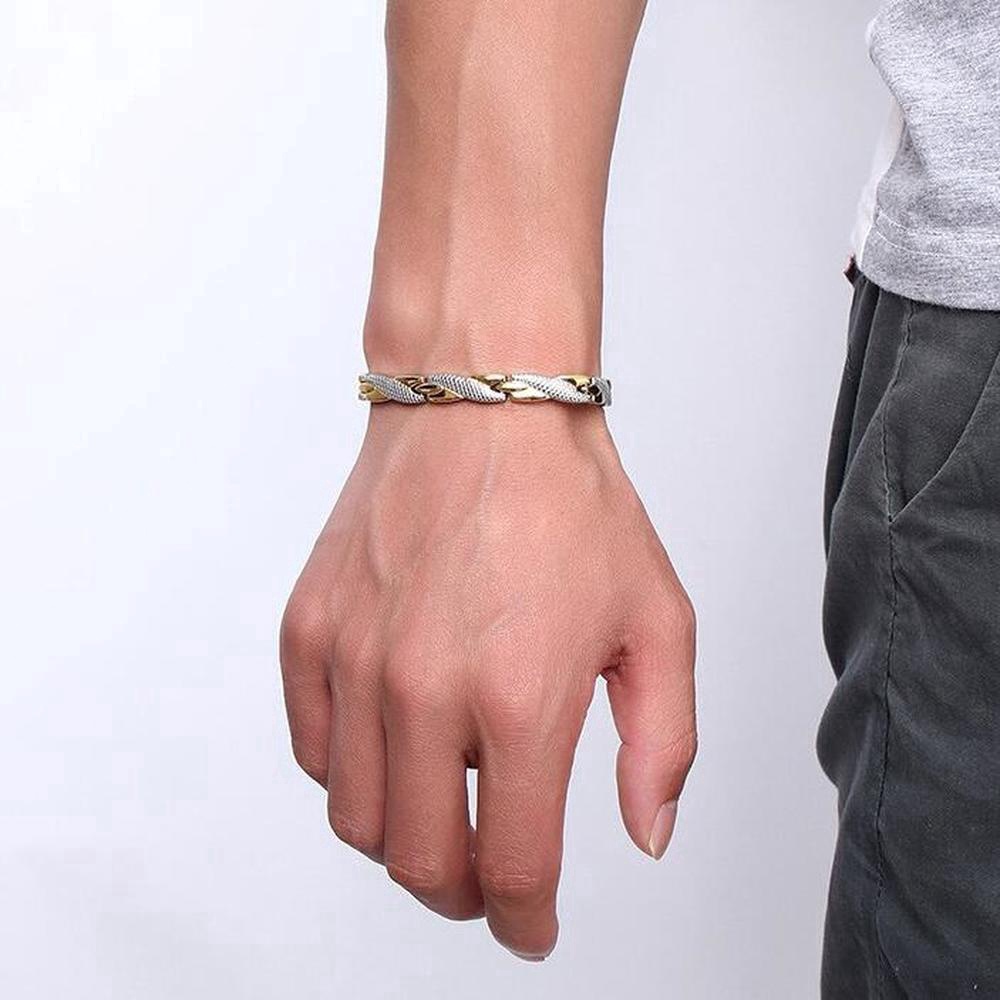 Gelang Motif Naga Untuk Pria wanita  kesehatan pola naga emas hitam titanium wanita anti karat perak silver aksesoris wanita bracelet