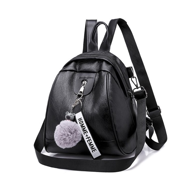 SG7032 Syafniegalery ransel pompom multifungsi gendong punggung  sekolah backpacker 2854