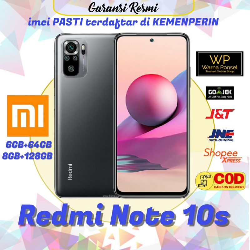 Xiaomi Redmi Note 10s NFC Ram 8/128 Garansi Resmi