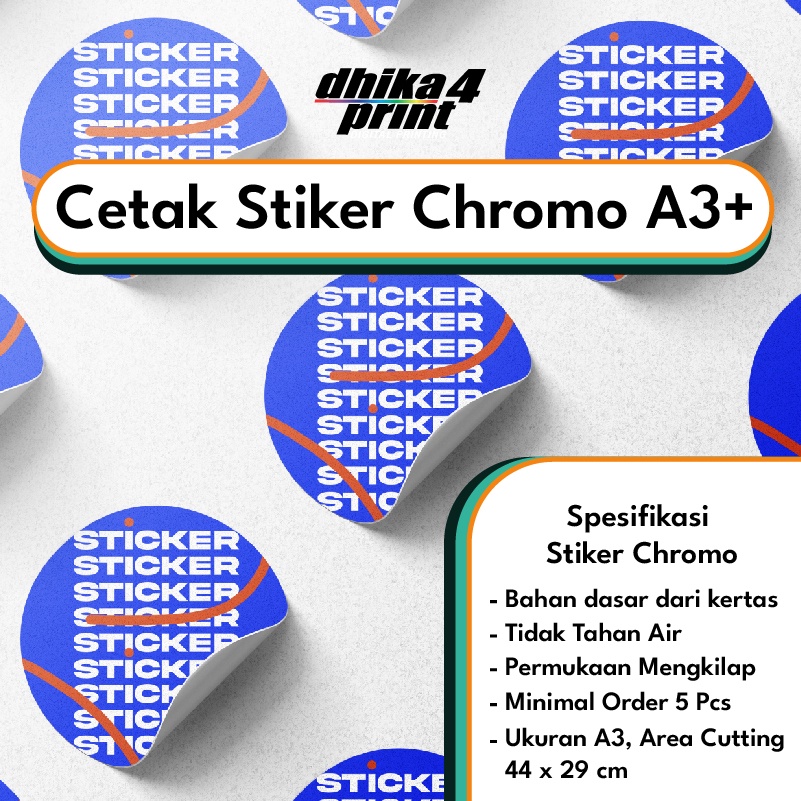 

Sticker Chromo Cutting & dan Tanpa Cutting / Label Makanan, Minuman, Stiker Logo