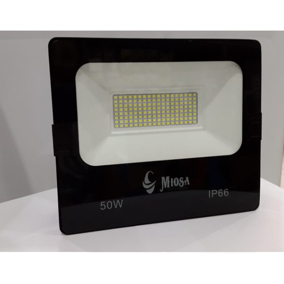 LAMPU Sorot LED FLOOD LIGHT Merk MIOSA 50Watt RD8050 Warna Putih white