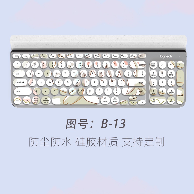 Film Pelindung Debu Motif Kartun Bunga Untuk Keyboard Laptop Hangshi K221 Logitech k780 Baofude ik6630