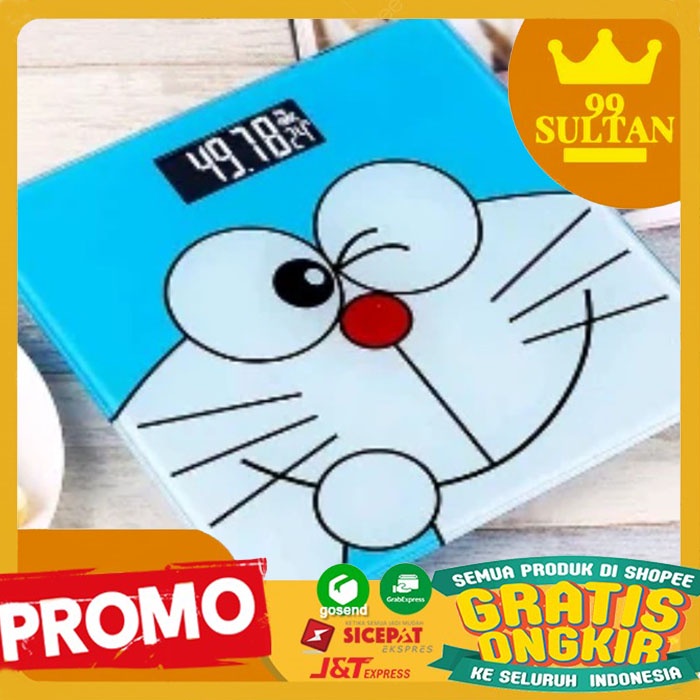 Timbangan Badan Digital Karakter Doraemon Max 180 Kg