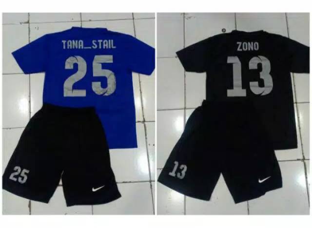 Stelan Futsal/Sepakbola Kaos &amp; Celana [Plus Pesan Sablon]