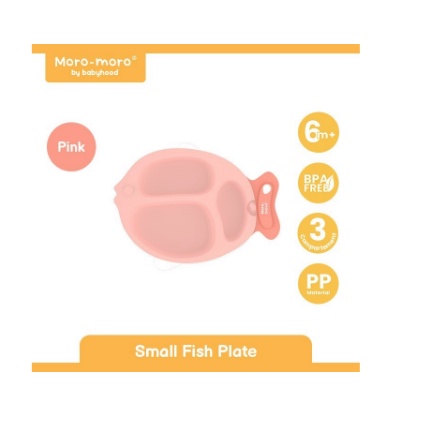 MORO-MORO SMALL FISH PLATE MFP-2230 Piring Makan Anak Bayi