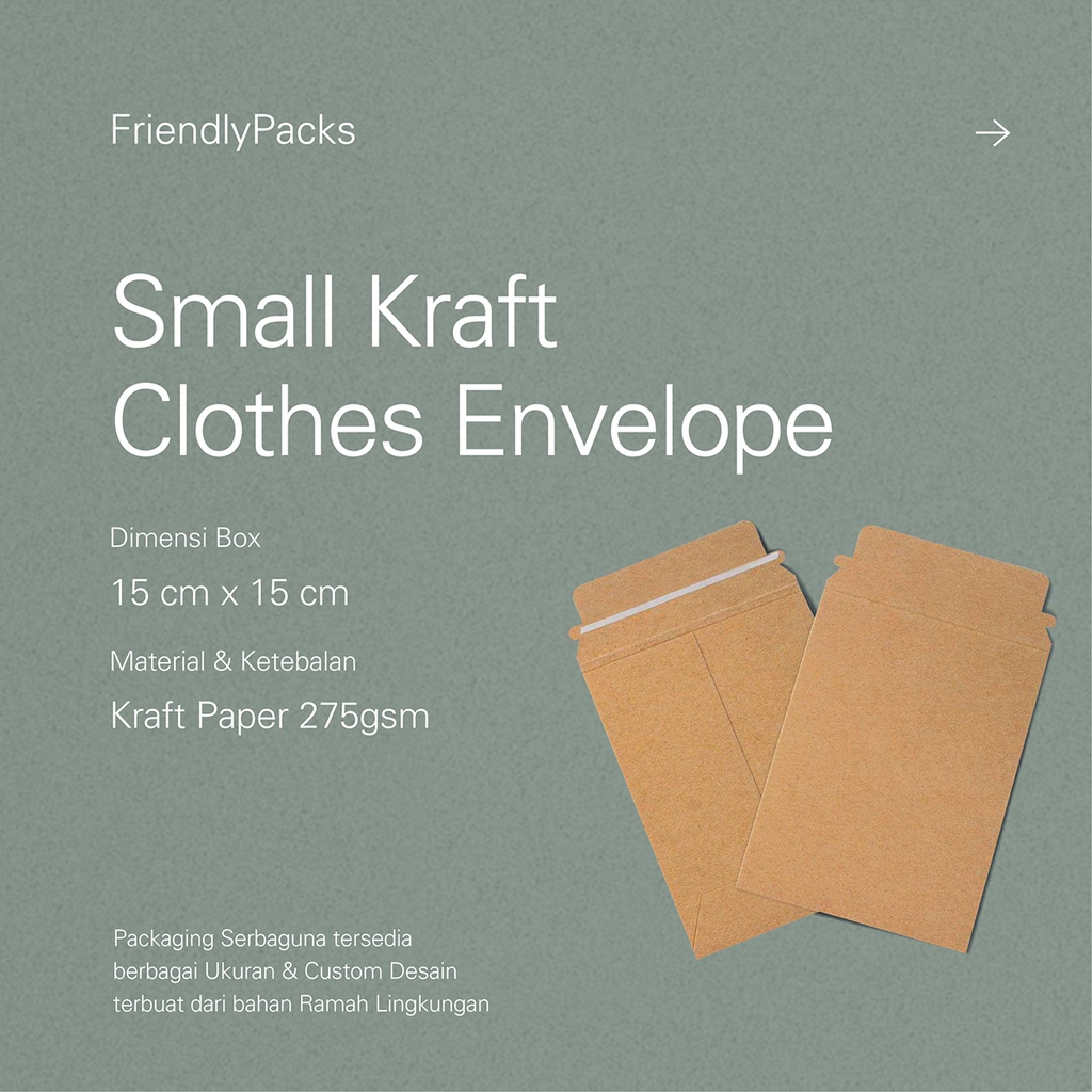 

Clothes Envelope Packaging / Shirt Packaging / Kemasan Baju