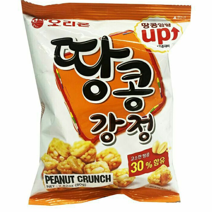 

Orion peanut crunch 80 gram/makanan ringan ekstrudat dengan kacang