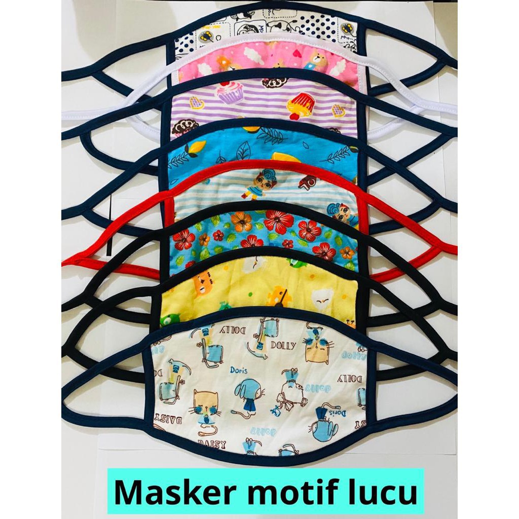  MASKER  KAIN ANAK ANAK KARAKTER LUCU  MASKER  ANAK GAMBAR 