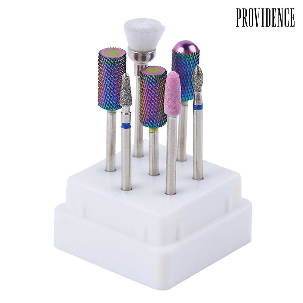 Providence 7/10 Holes Nail Drill Bit Box Holder Sanding Head Display Stand Storage Rack