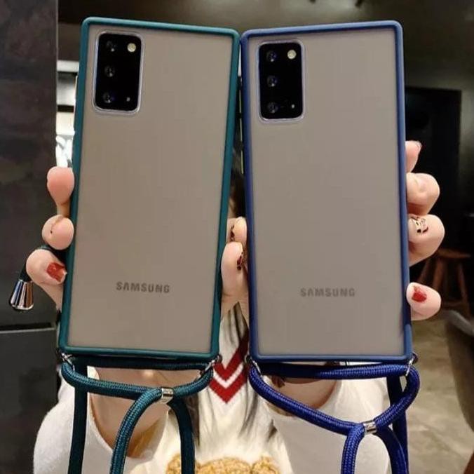 Samsung Galaxy S21 / S21+ / S21 Ultra / Note 8 / 9  Soft Case Matte Lanyard Casing + Tali Gantung