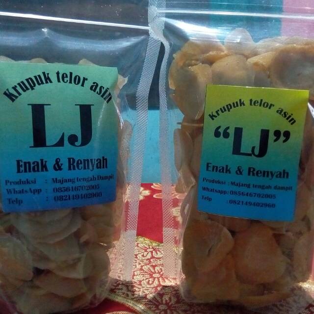 

Kerupuk mentah telur asin