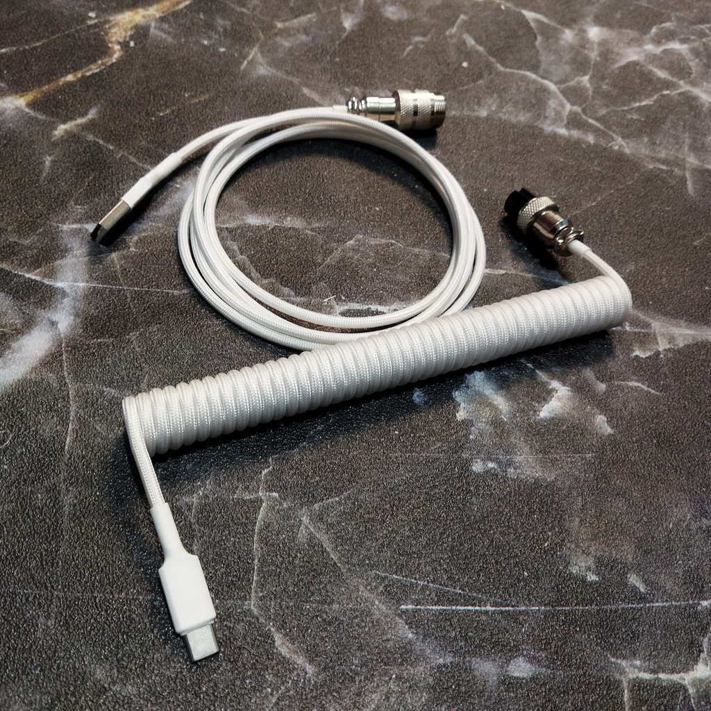 Coiled Cable Mechanical Keyboard