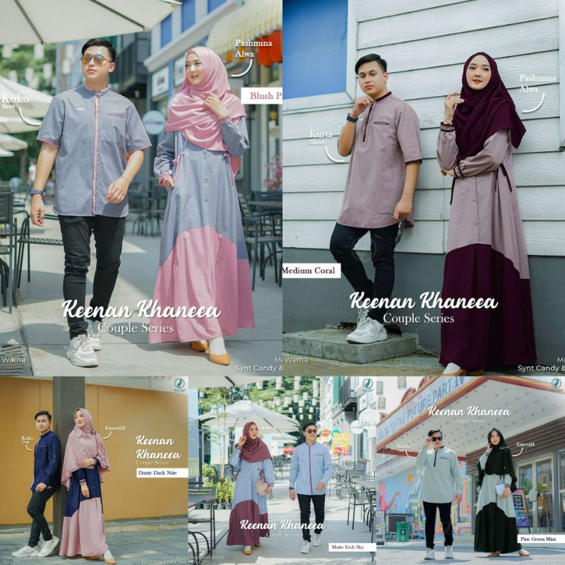 KEENAN KHANEEA BY ALWA HIJAB GAMIS COUPLE ALWA KOKO ALWA GAMIS ALWA HIJAB BAJU MUSLIM COUPLE