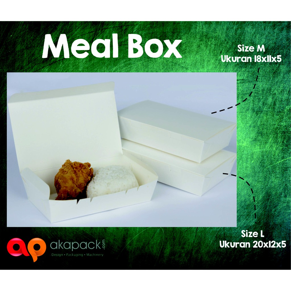 

Paper Meal Box dalam 2 Ukuran (M dan L) 100pc