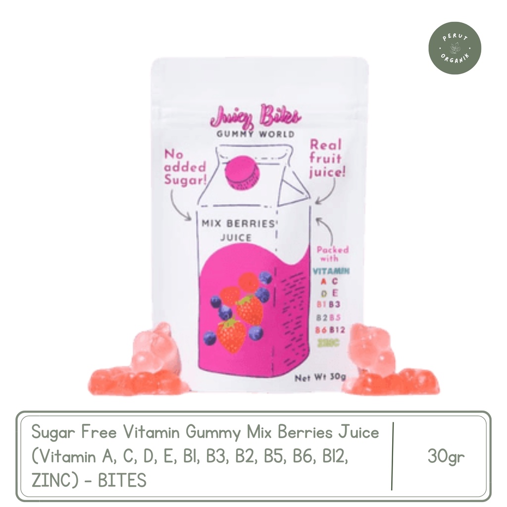 

Sugar Free Vitamin Gummy Mix Berries Juice - BITES
