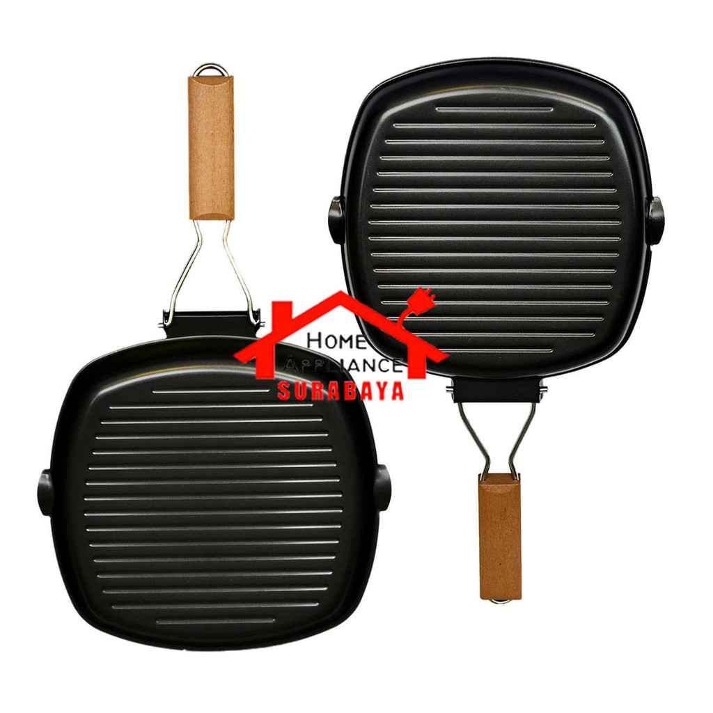 Panci Panggang BBQ Lipat - Square Grill Pan 24 CM GSF 2602