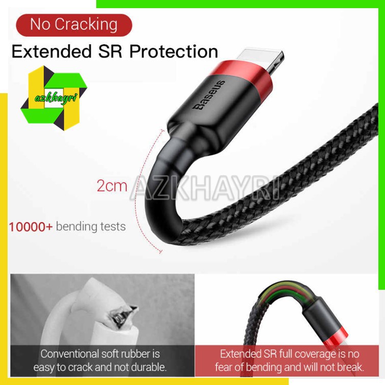 Baseus Kabel Data Iphone Cafule Cable For Lightning 2.4A Charge Cas