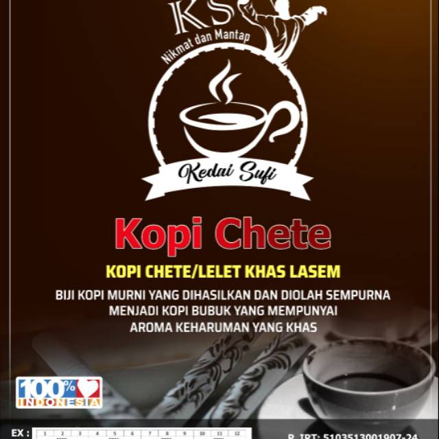 

Kopi Chete / Lelet khas lasem