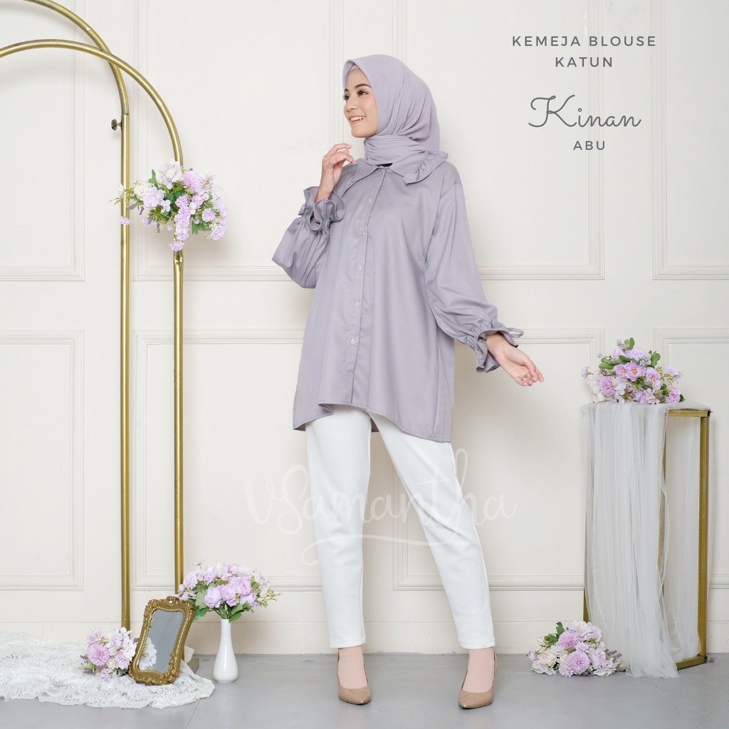 vSamantha - Kemeja Wanita / Blouse Basic Kinan