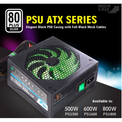 PSU500 - PSU500W PURE WITH MODULAR CABLE 80+SILVER