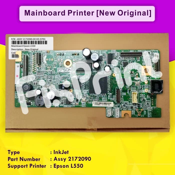 Mainboard Printer Epson L550 Board Motherboard Epson L550 Original FPJNew1789