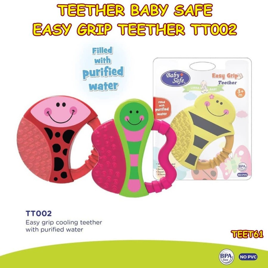 Makassar ! Easy Grip Teether / Gigitan Baby Safe  TT02