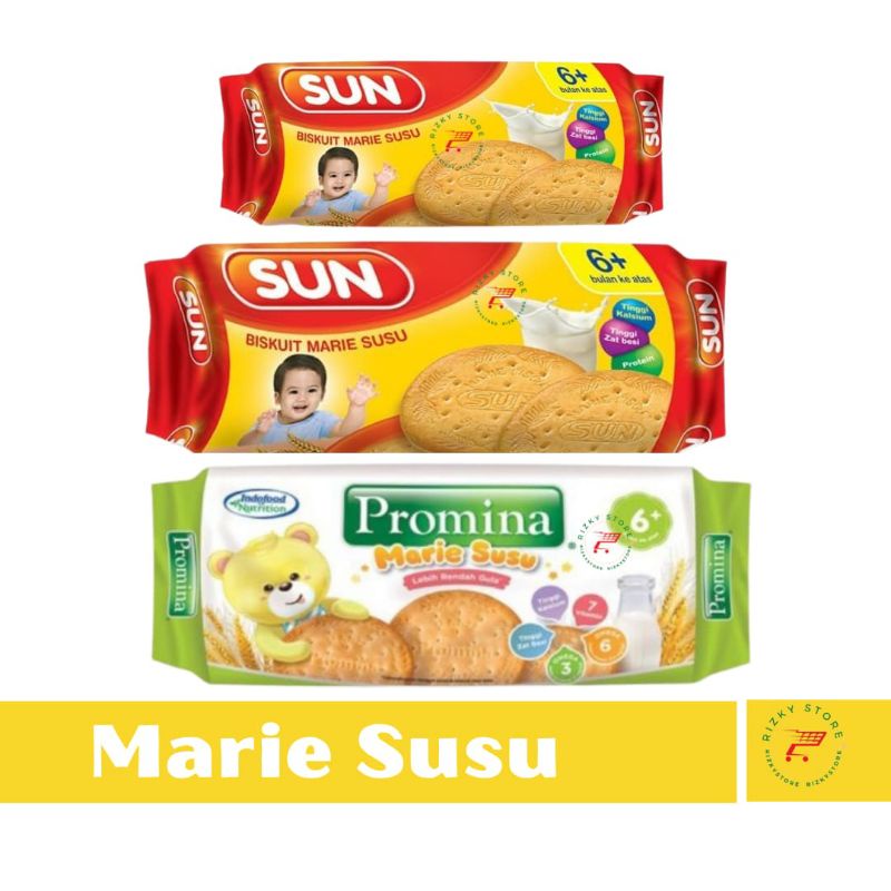 Promina / SUN Marie Biskuit Susu/Keju 150 &amp; 80  gram
