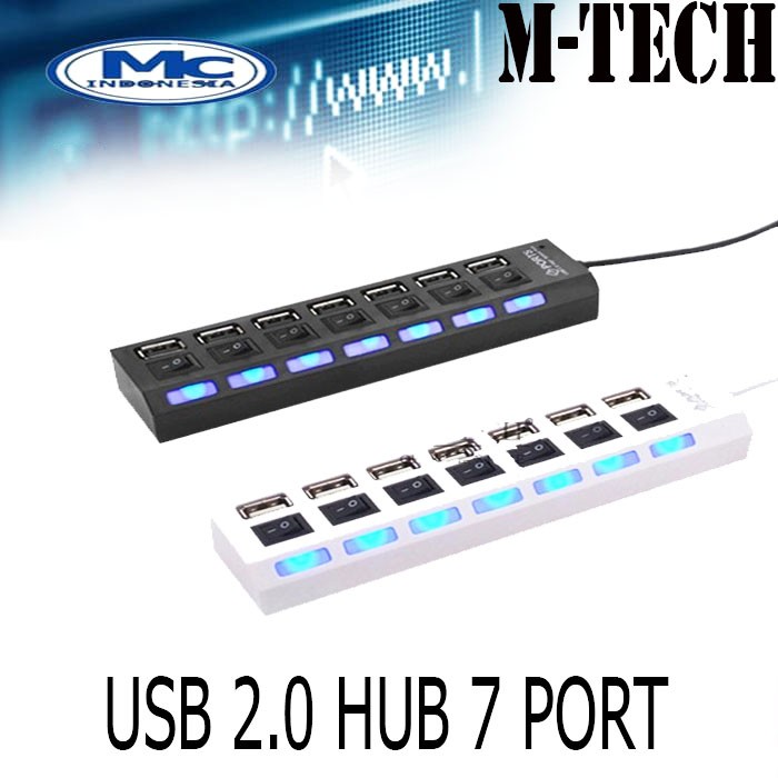 USB 2.0 HUB 7 PORT ON/OFF