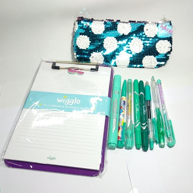 

PAKET CLIPBOARD WITH BLINK CASE-NOTEPAD A5 WATERMELON PURPLE + PENCASE