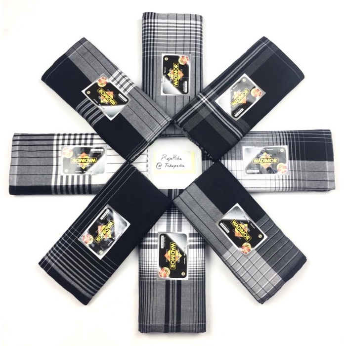 SARUNG WADIMOR BLACK WHITE