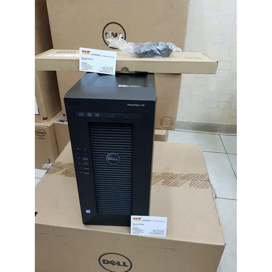 SERVER UNBK DELL T30 Xeon Quad E3-1225v5/16Gb/1TB// 2LAN PORT/3thnGrs