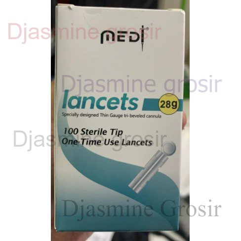 Lancet MedT Benecheck/ Lancet Medilance 28G / Lancet Pengecekan Alat Gula Darah Benecheck