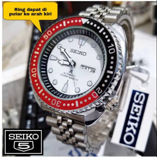 JAM TANGAN SEIKO TANGGAL HARI WATER RESISTANT