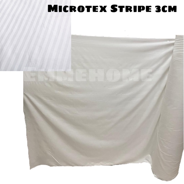 KAIN KATUN DISPERSE MIKROTEX WARNA PUTIH POLOS / EMBOSS 100GSM METERAN L240 - KAIN MICROTEX POLYMICRO