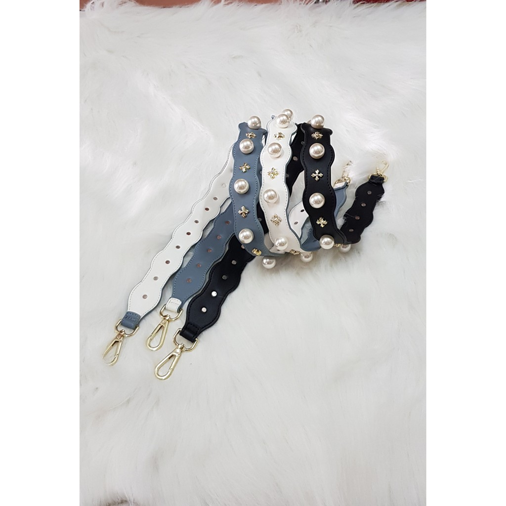 bagstrap fashion pearly mutiara 90 cm tas tali pendek strap tas selempang