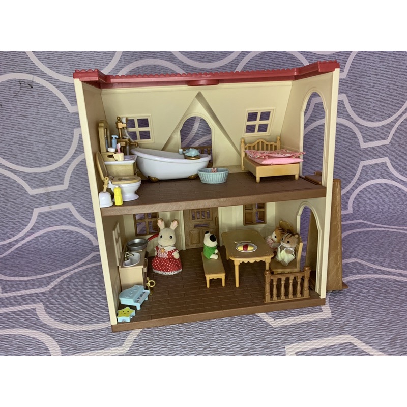 Sylvanian (murah) Families RED ROOF COSY COTTAGE - Preloved