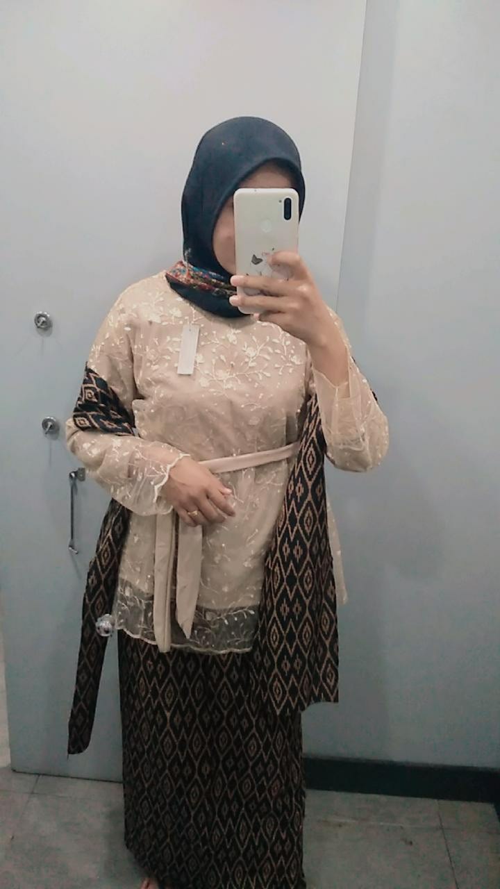 Promo Termurah Ada Anak || Couple Batik New Selendang Diamond Brown Alita Keona