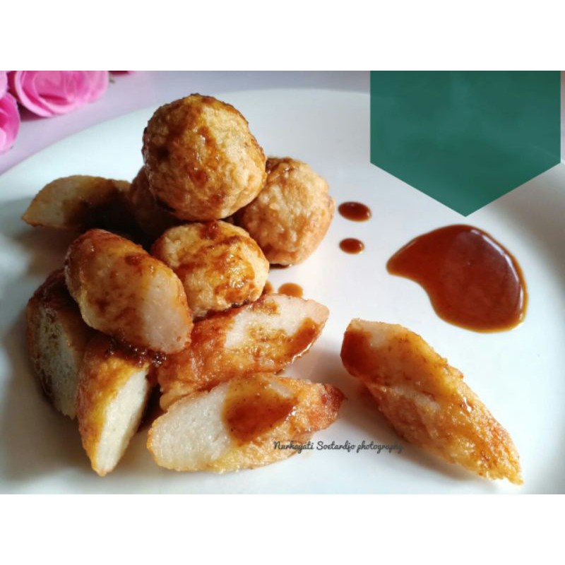 

pempek mika campur lenjer +adaan | pempek Palembang | pempek ikan | DI GORENG